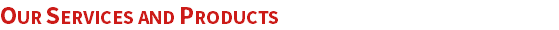 OUR SERVICES AND PRODUCTS